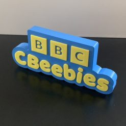 PBS Kids Logo 3D plaque Shelf / Desk Ideal Autistic Autism ADHD Sensory Gift