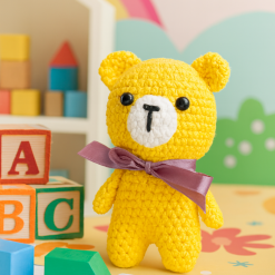 Bear - Beryl - Cotton - Crochet Yellow