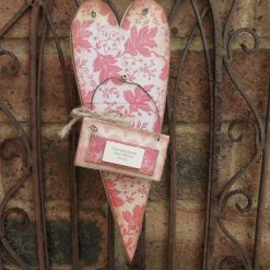 Wooden Heart Hanger, Decoupaged Plaque