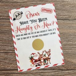 Nice list personalised certificate