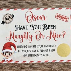 Nice list personalised certificate