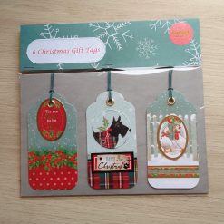 Christmas Gift Tags - Scottie Dog and Geese