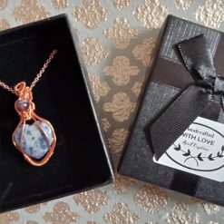 Sodalite Heart healing crystal pendant 1