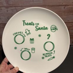 Treat for Santa plate