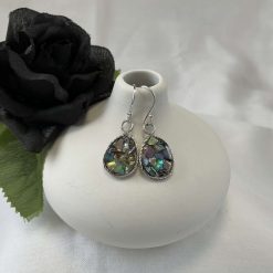 Sterling Silver Handmade Chrysoprase Gemstone Earrings