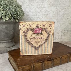 Vintage 'Love'  Sign, Shelf Sitting Plaque