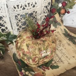 Apple, Decoupaged Christmas Decor 1