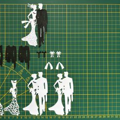 Bride and groom Wedding Card Craft Die-cut Topp9