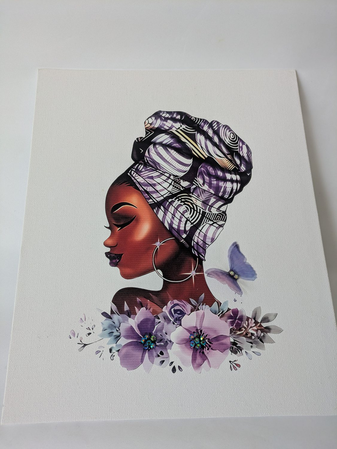 3D Butterfly Headscarf Art | Black Woman Wall Art | Animal print Media Canvas | Afrocentric Home Decor | Handmade 25 x 30 cm 3D Butterfly Headscarf Art | Black Woman Wall Art | Animal print Media Canvas | Afrocentric Home Decor | Handmade 25 x 30 cm