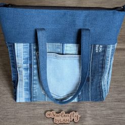 Denim Zipped Tote bag 1 Denim Zipped Tote bag 1