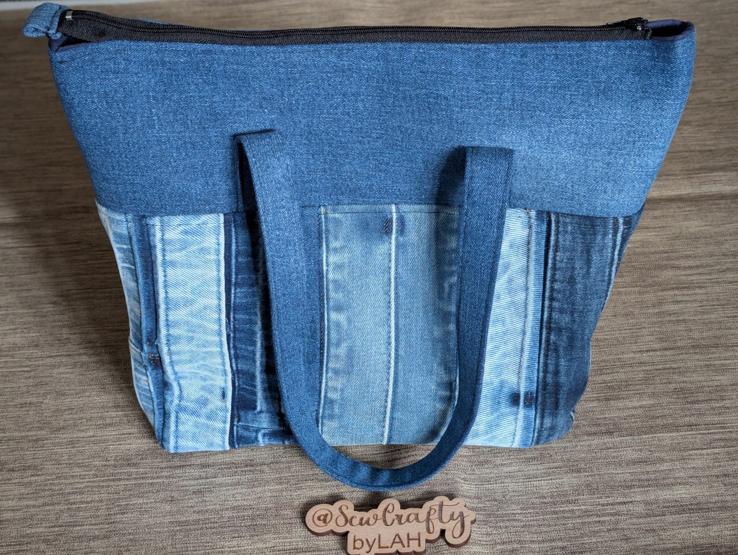 Denim Zipped Tote bag Denim Zipped Tote bag