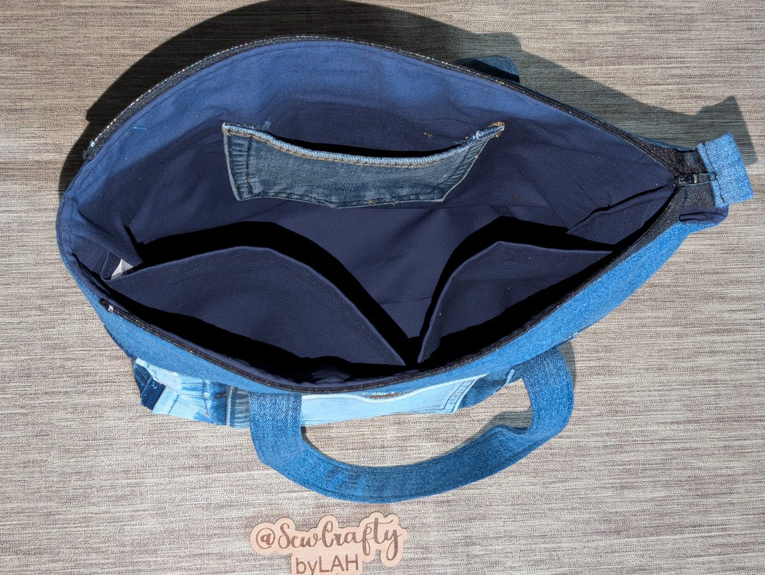 Denim Zipped Tote bag Denim Zipped Tote bag