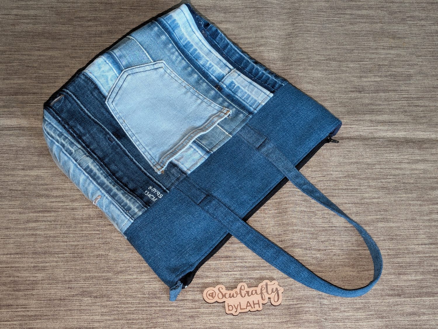Denim Zipped Tote bag Denim Zipped Tote bag