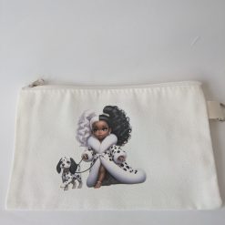 Baby Cruella Pencil Case | Handmade Cotton Zip Pouch | Cosmetic Bag | Fabric Pencil Pouch | Student Gift | 20x12 cm | Cruella Design