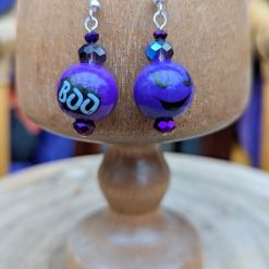 Halloween earrings - purple odd