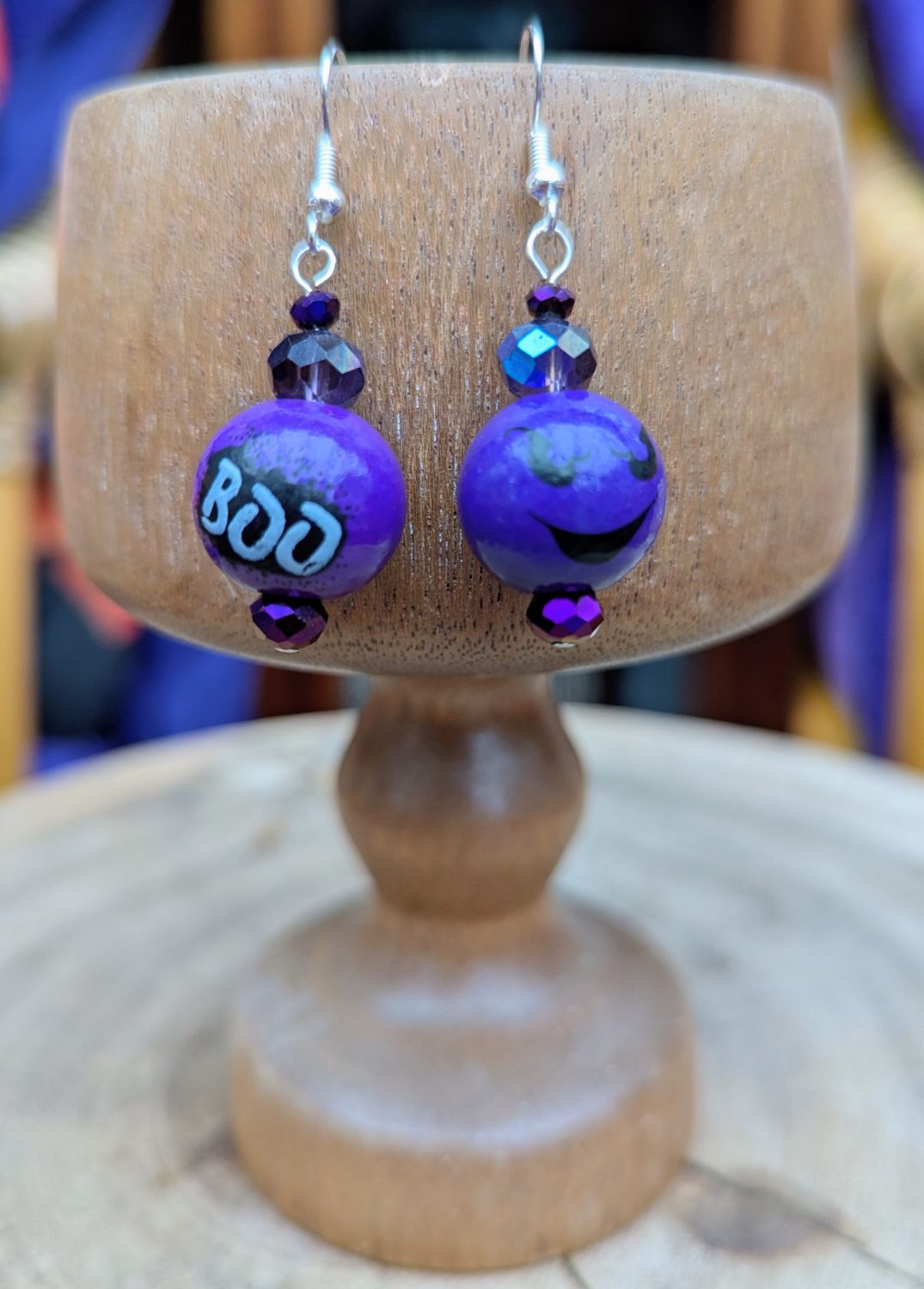 Halloween earrings - purple odd Halloween earrings - purple odd