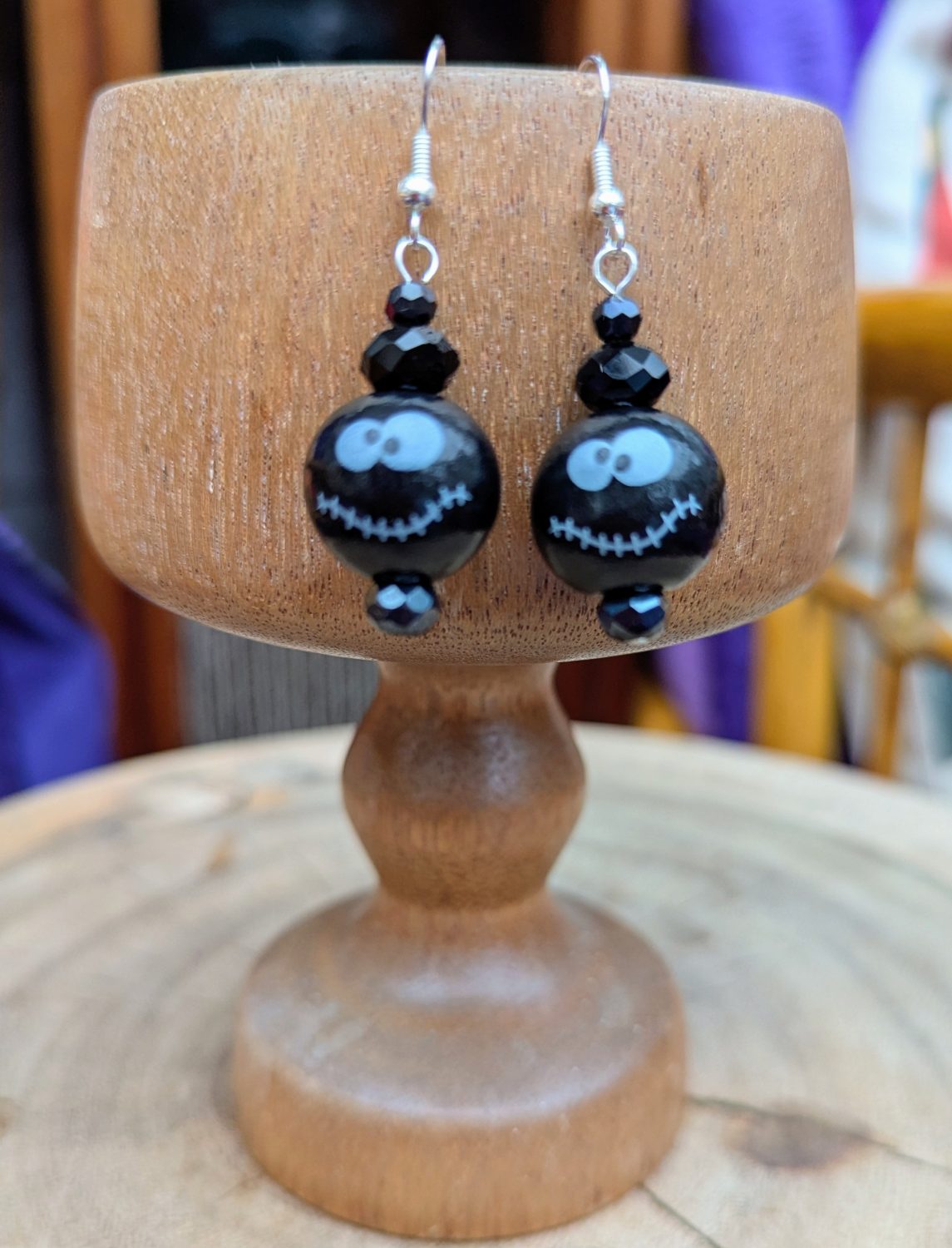 Halloween earrings - black pumpkin Halloween earrings - black pumpkin