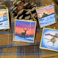 The Box of Delights inspired hanging decorations Set 1 2