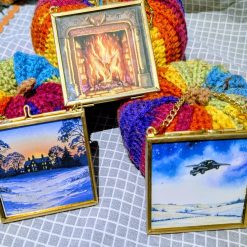 The Box of Delights inspired hanging decorations Set 2 1