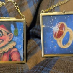 The Box of Delights inspired hanging decorations Set 4 8