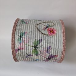 Large Upcycled Metal Tin Can Planter with Dragonfly Design | Rustic Home Décor | Eco-Friendly Wedding Centerpiece | Garden Party Planter Pot 1
