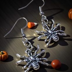 E –  Halloween Themed Spider Earrings