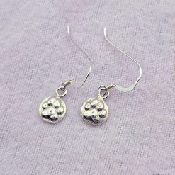 Paw Print Sterling Silver Earrings 1