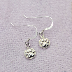 Paw Print Sterling Silver Earrings 2