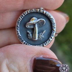 Pendant Only - Mushroom Sterling Silver Pendant 6