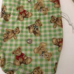 Teddy draw string pouch