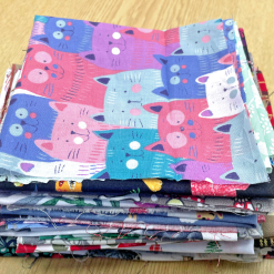 Scrap Fabric Material - 200g Bag Mixed Fabric Pieces - Assorted Styles & Design - Various Fabrics - Great for Crafts & Card Making Etc 4