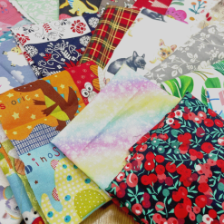 Scrap Fabric Material - 200g Bag Mixed Fabric Pieces - Assorted Styles & Design - Various Fabrics - Great for Crafts & Card Making Etc 1