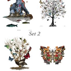 Set of 4 art prints (set#2)