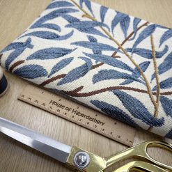 Fabric Remnant - William Morris Willow Bough Azure - Tapestry Upholstery Fabric - 1 Metre Length 4