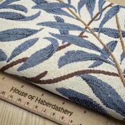 Fabric Remnant - William Morris Willow Bough Azure - Tapestry Upholstery Fabric - 1 Metre Length 2