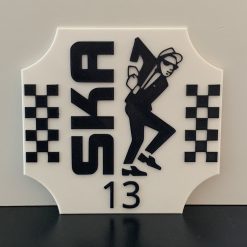 Personalised SKA 3D Rudeboy House Door Sign Plaque With Number / Name 3
