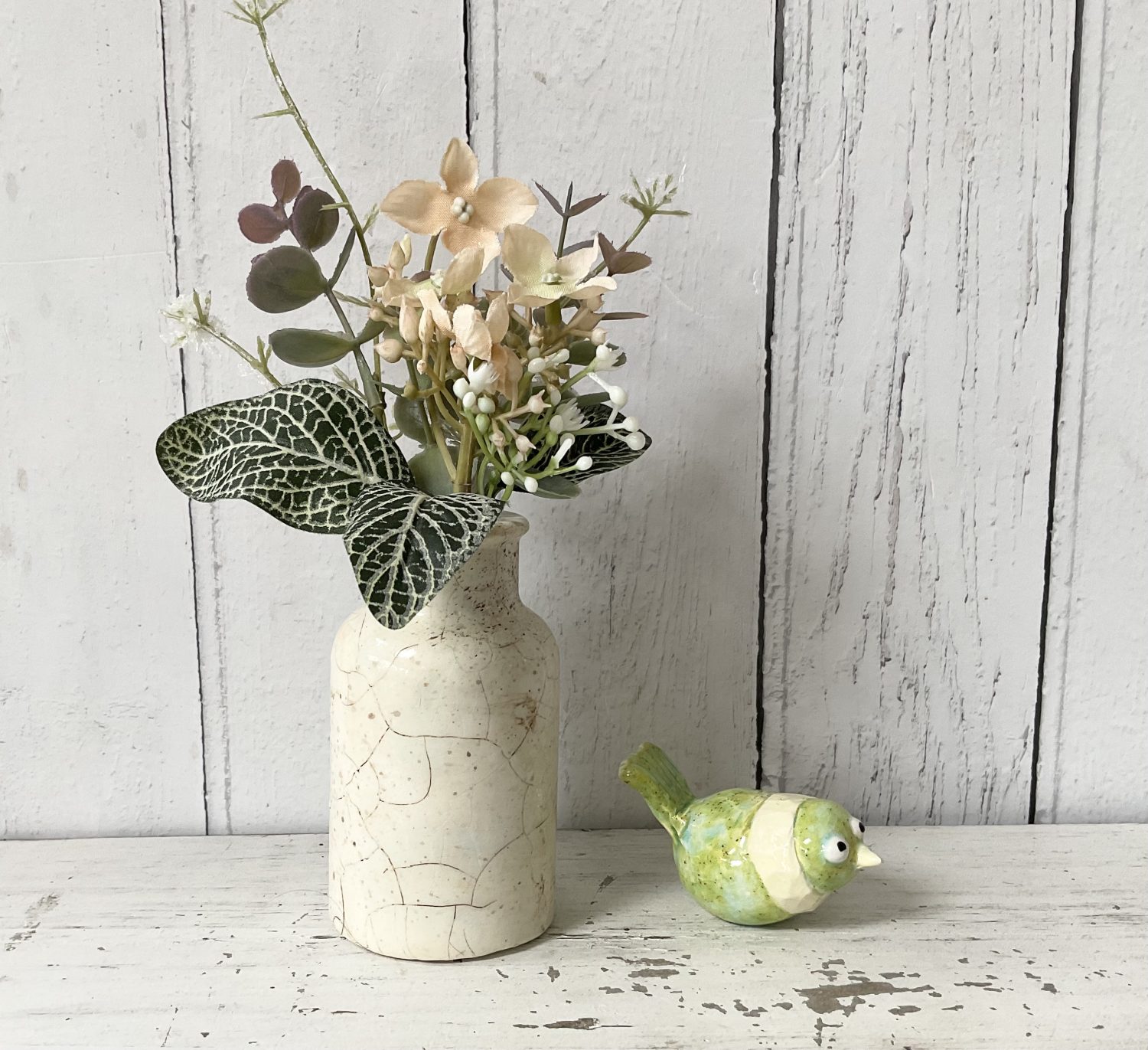Small Floral Vase, Ceramic Bird CHOICES Small Floral Vase, Ceramic Bird CHOICES