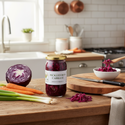 Pickled red cabbage
