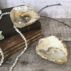 Oyster Shell Pair, Decorative Ring Dish