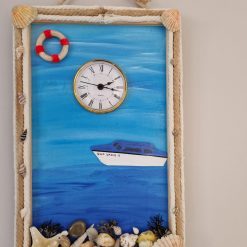 Beach scene clocks and mirrors 3 Beach scene clocks and mirrors 2