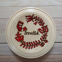 Jewellery bowl with Hungarian design / Szeretlek (I love you)