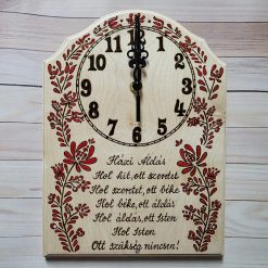 Large Hungarian wall clock size 27x20 cm