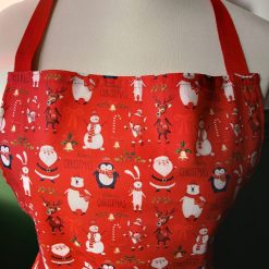 Apron, Christmas red print 5 Apron, Christmas red print 5