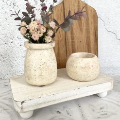 Pot with Florals & Tealight Holder, Gift, Home Decor 1 Pot with Florals & Tealight Holder, Gift, Home Decor 1