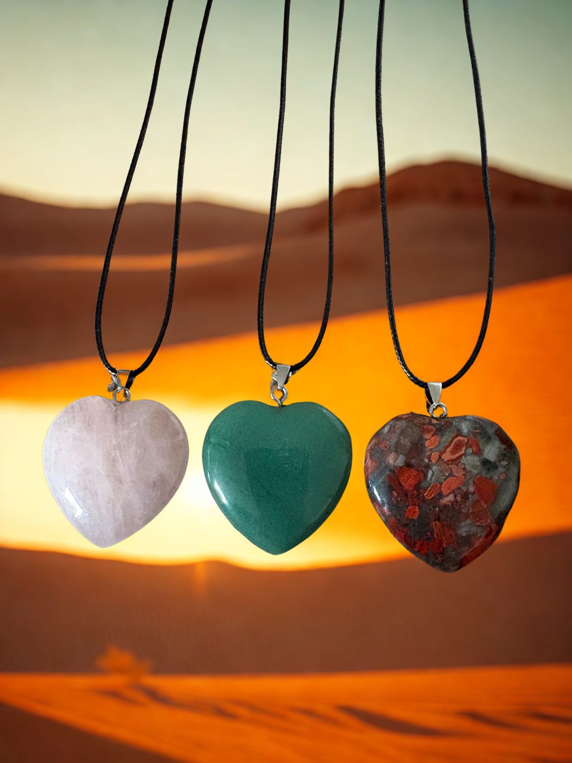 Brecciated jasper heart necklace Brecciated jasper heart necklace