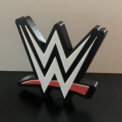 WWE badge emblem 3D Wall / Shelf / Desk Decorative gift  Ideal Autistic Autism ADHD Sensory