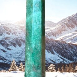 Green strawberry quartz tower