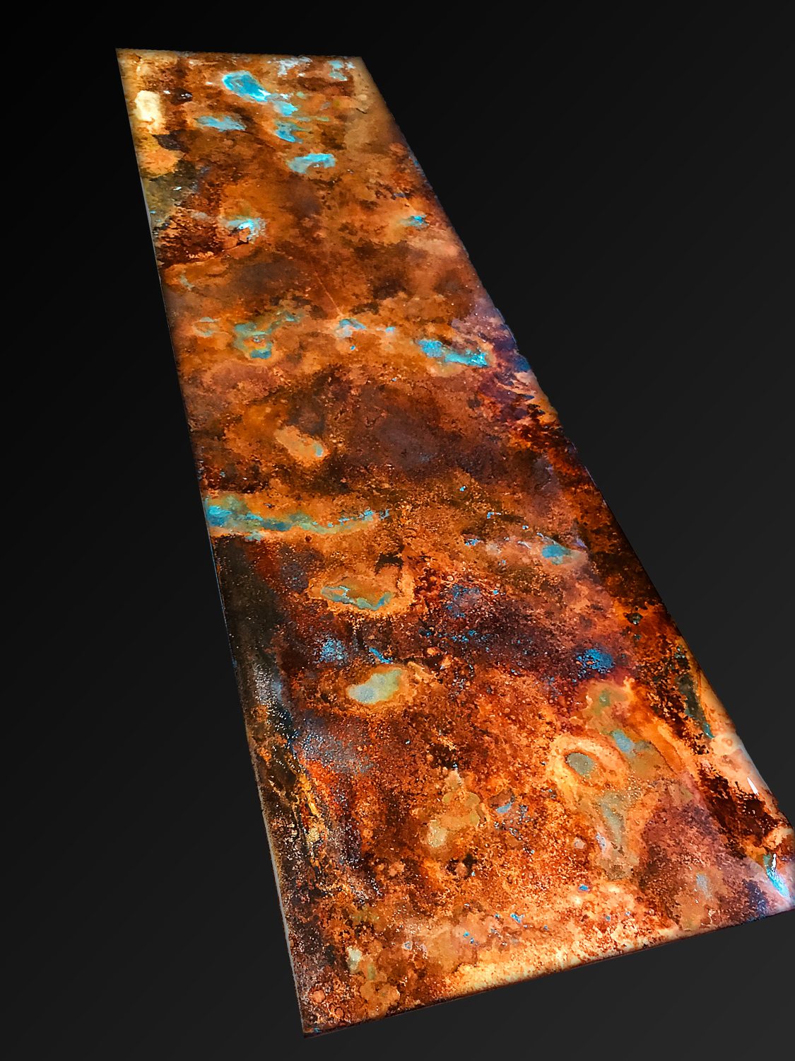 Copper Patina Wall Art, Fine Art Wall Hanging Copper Patina Wall Art, Fine Art Wall Hanging