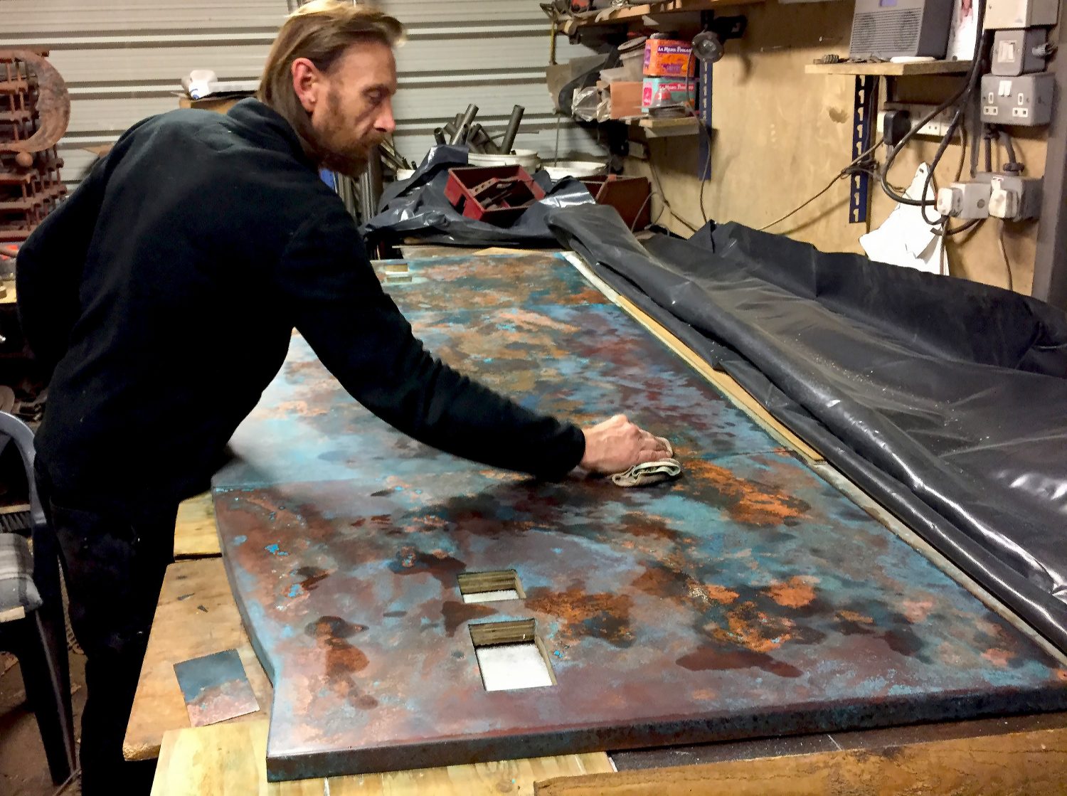 Copper Patina Wall Art, Fine Art Wall Hanging Copper Patina Wall Art, Fine Art Wall Hanging