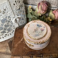 Birds & Flowers Trinket Pot, Vintage Style Decoupaged Gift